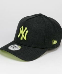 New Era 940 MLB Heather Pop Aframe NY melange černá / žlutozelená