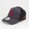 New Era 940 MLB League Essential AF Trucker LA tmavě šedá / černá