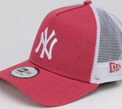 New Era 940 MLB League Essential AF Trucker NY tmavě růžová / bílá