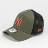 New Era 940 MLB League Essential AF Trucker NY olivová / černá