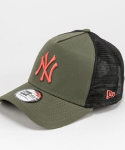 New Era 940 MLB League Essential AF Trucker NY olivová / černá