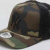 New Era Clean Trucker NY C/O camo zelená / černá