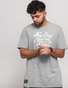 New Era Established Heritage Tee melange šedé M