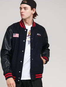 New Era Heritage Varsity Jacket New Era navy L