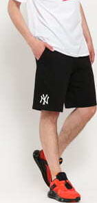 New Era MLB Logo Jersey Shorts NY černé XXL