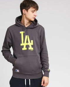 New Era MLB Seasonal Team Logo Hoody LA tmavě šedá XL