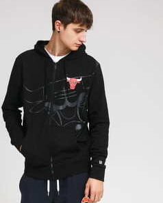 New Era NBA Big Logo Full Zip Hoody Chicago Bulls černá XL