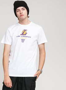 New Era NBA Bold Graphic Tee LA Lakers bílé XL