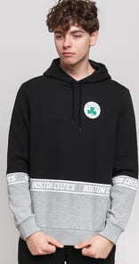 New Era NBA Colour Block Hoody Celtics černá / melange šedá S