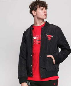 New Era NBA Team Logo Jacket Chicago Bulls černá XXL