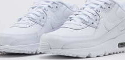 Nike Air Max 90 Leather (GS) white / white - metallic silver EUR 38