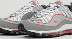 Nike Air Max 98 particle grey / track red EUR 40.5