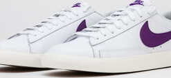 Nike Blazer Low Leather white / voltage purple - sail EUR 40