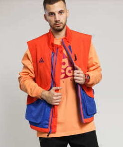 Nike M NRG ACG Vest světle červená / tmavě modrá XL