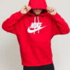 Nike M NSW Club Hoodie PO BB červená XL