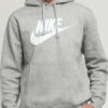 Nike M NSW Club Hoodie PO BB melange šedá