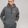 Nike M NSW Club Hoodie PO BB melange tmavě šedá 3XL