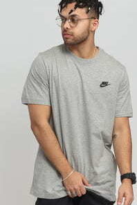 Nike  NSW Club Tee melange šedé