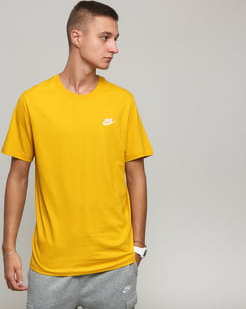 Nike M NSW Club Tee tmavě žluté S