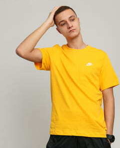 Nike M NSW Club Tee světle oranžové XXL