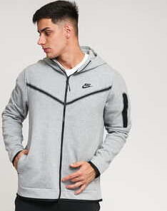 Nike M NSW Tech Fleece Hoodie FZ WR melange šedá XXL