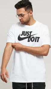 Nike M NSW Tee Just Do It Swoosh bílé XL