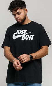 Nike M NSW Tee Just Do It Swoosh černé S