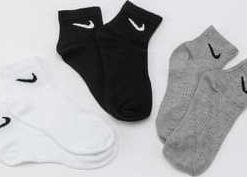 Nike U NK Everyday Lightweight Ankle 3 Pack M