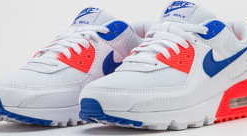 Nike W Air Max 90 white / racer blue - flash crimson EUR 41