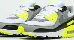 Nike W Air Max 90 white / particle grey - volt - black EUR 40.5