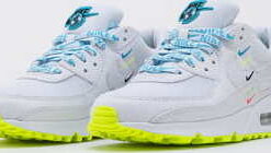 Nike W Air Max 90 Worldwide white / white - blue fury - volt EUR 41