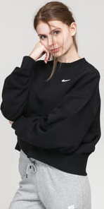 Nike W NSW Crew Fleece Trend černá XL