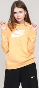 Nike W NSW Essential Hoodie PO oranžová L