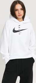 Nike W NSW Swoosh Hoodie Fleece BB bílá L