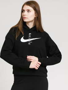 Nike W NSW Swoosh Hoodie Fleece BB černá XL