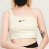 Nike W NSW Swoosh Tank Crop světle béžové L