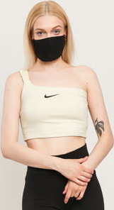 Nike W NSW Swoosh Tank Crop světle béžové L