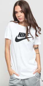 Nike W NSW Tee Essential Icon Futura bílé L