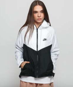 Nike W NSW Windrunner Jacket černá / bílá