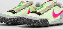 Nike Waffle Racer Crater barely volt / pink blast - black EUR 40