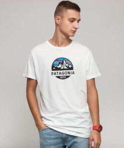 Patagonia M's Fitz Roy Scope Organic T­Shirt bílé S