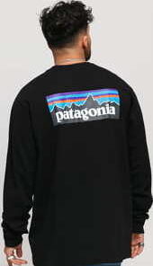 Patagonia M's LS P6 Logo Responsibili Tee černé S