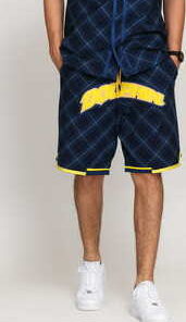 Pink Dolphin Legendary Strike Short navy / žluté XL