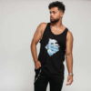 Pink Dolphin Pastel Waves Tank černé S