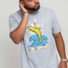 Pink Dolphin Splash Down Tee melange šedé S