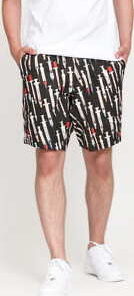 PLEASURES Beverly Twill Shorts černé / multicolor L