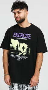 PLEASURES Exercise Tee černé XL