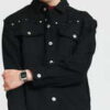 PLEASURES Nevada Denim Engineer Jacket black XL