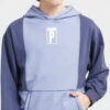 PLEASURES Rapture Color Blocked Hoody fialovomodrá L