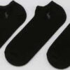 Polo Ralph Lauren 3Pack No Show Socks černé